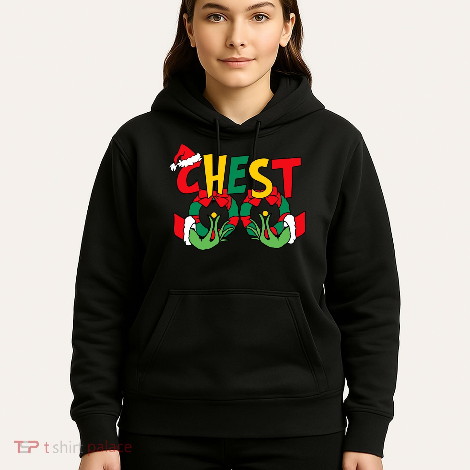 Chest Nuts Matching Chestnuts Funny Christmas Couples Nuts Hoodie