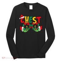 Chest Nuts Matching Chestnuts Funny Christmas Couples Nuts Long Sleeve Shirt thumb 0