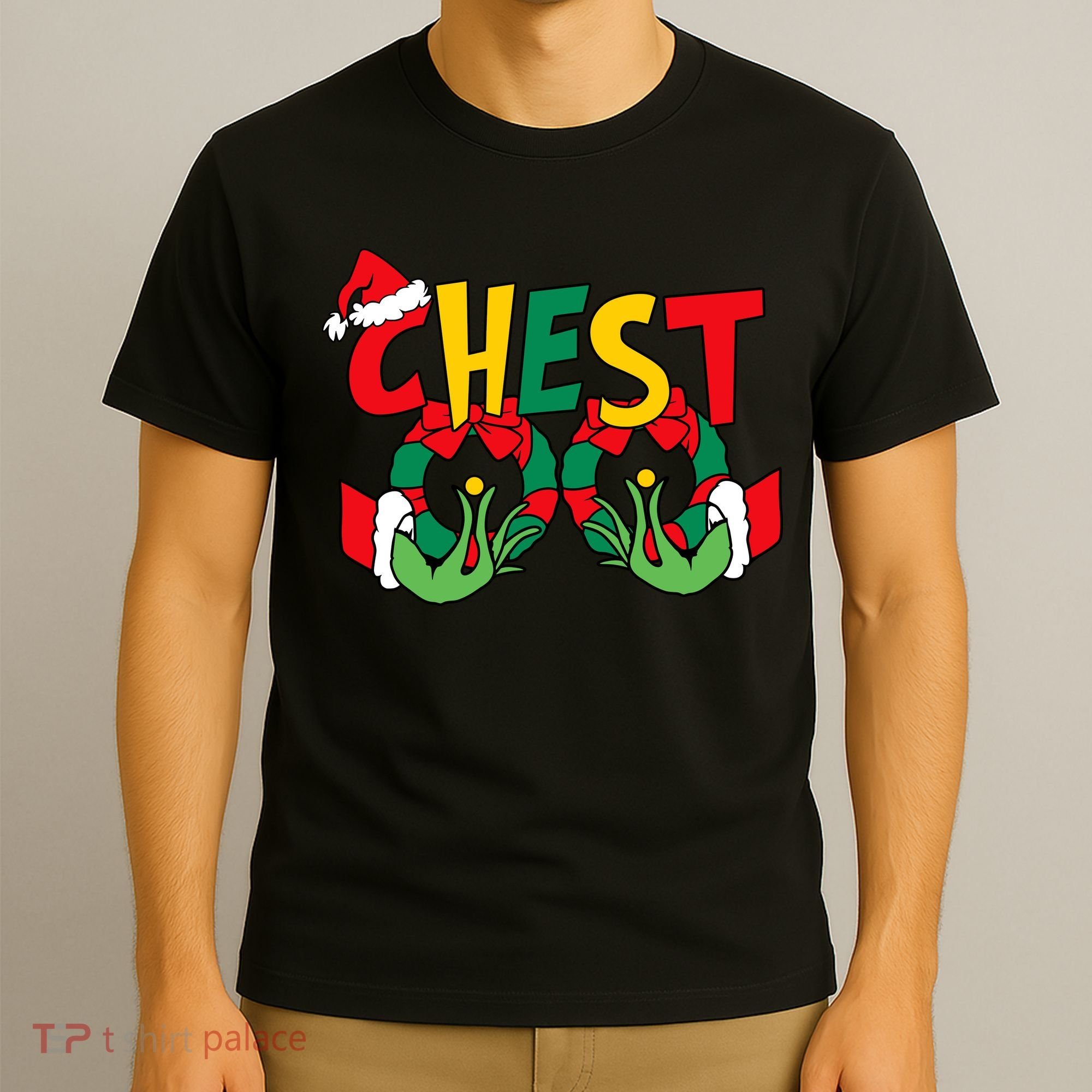 Chest Nuts Matching Chestnuts Funny Christmas Couples Nuts T-Shirt