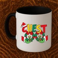 Chest Nuts Matching Chestnuts Funny Christmas Couples Nuts Coffee Mug thumb 2