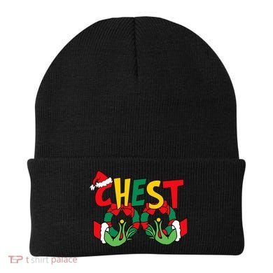 Chest Nuts Matching Chestnuts Funny Christmas Couples Nuts Beanie