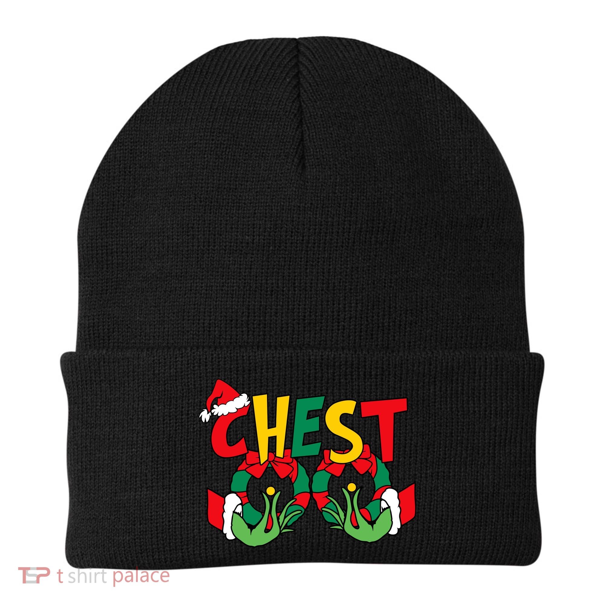 Chest Nuts Matching Chestnuts Funny Christmas Couples Nuts Beanie