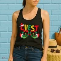 Chest Nuts Matching Chestnuts Funny Christmas Couples Nuts Women's Tank Top thumb 2