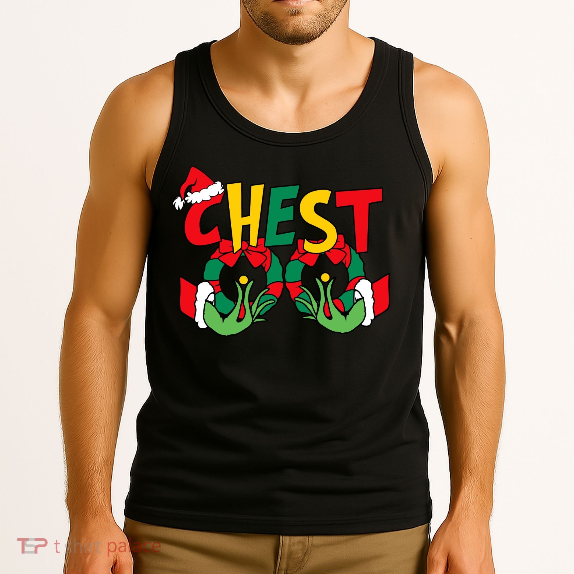 Chest Nuts Matching Chestnuts Funny Christmas Couples Nuts Tank Top