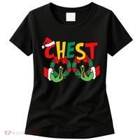 Chest Nuts Matching Chestnuts Funny Christmas Couples Nuts Women's T-Shirt thumb 0
