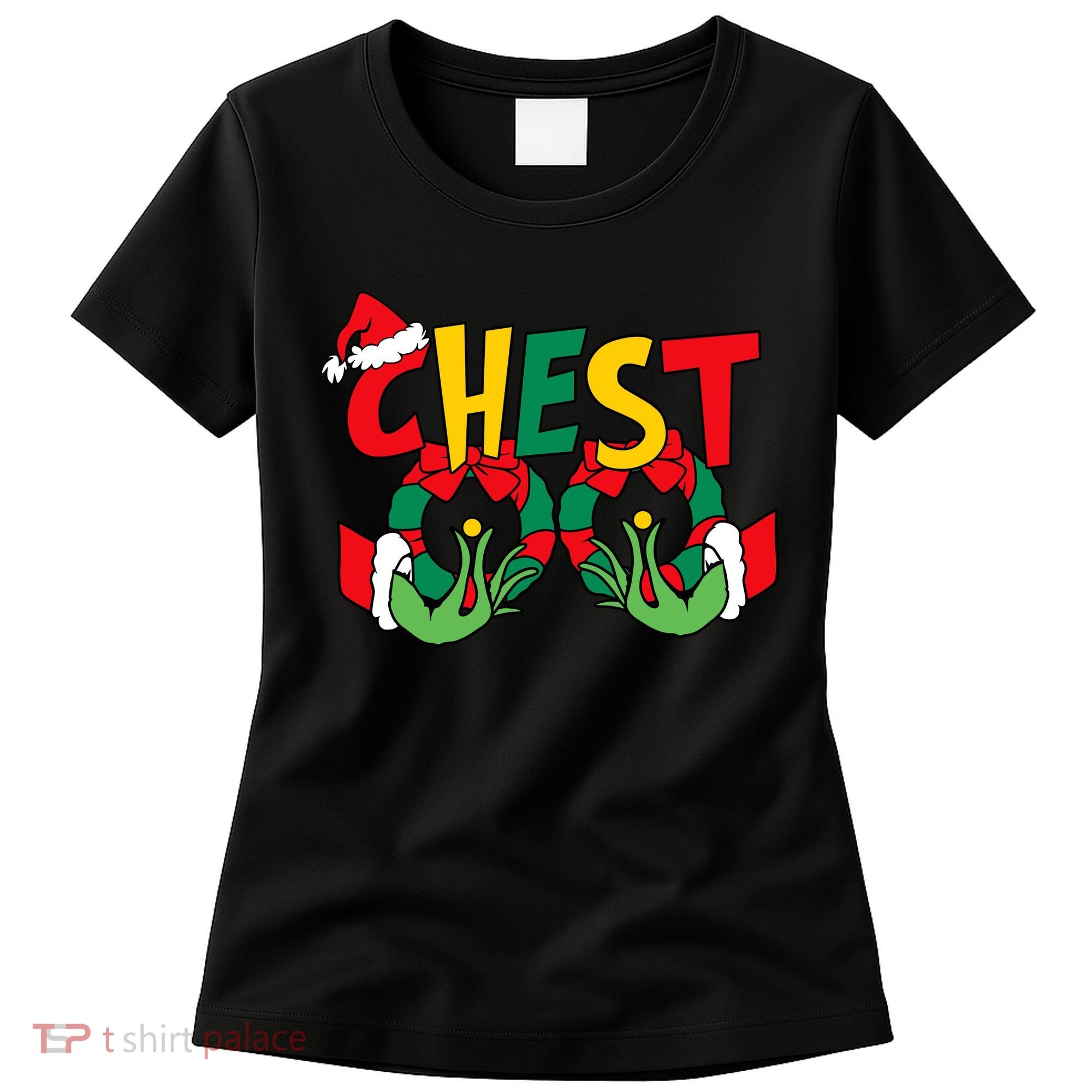 Chest Nuts Matching Chestnuts Funny Christmas Couples Nuts Women's T-Shirt