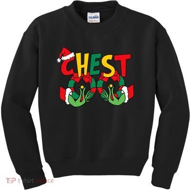 Chest Nuts Matching Chestnuts Funny Christmas Couples Nuts Kids Sweatshirt