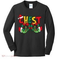 Chest Nuts Matching Chestnuts Funny Christmas Couples Nuts Kids Long Sleeve Shirt thumb 0
