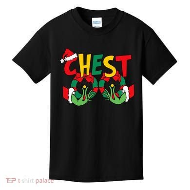 Chest Nuts Matching Chestnuts Funny Christmas Couples Nuts Kids T-Shirt