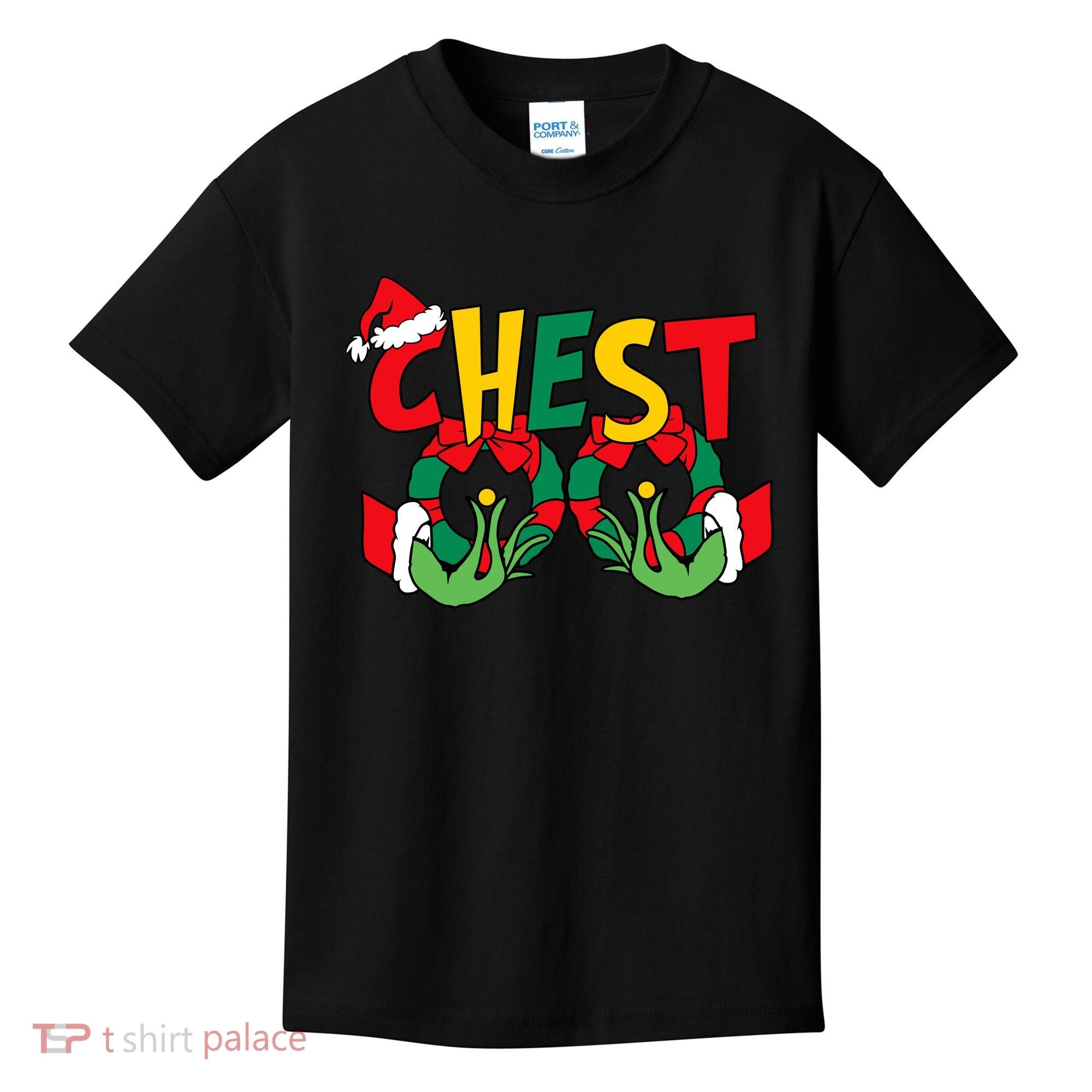 Chest Nuts Matching Chestnuts Funny Christmas Couples Nuts Kids T-Shirt