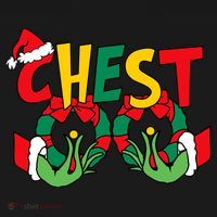Chest Nuts Matching Chestnuts Funny Christmas Couples Nuts Kids T-Shirt thumb 4