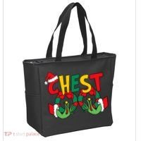 Chest Nuts Matching Chestnuts Funny Christmas Couples Nuts Tote Bag thumb 2