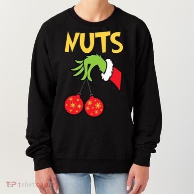 Chest Nuts Matching Chestnuts Funny Christmas Couples Nuts Women's Sweatshirt