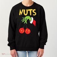 Chest Nuts Matching Chestnuts Funny Christmas Couples Nuts Women's Sweatshirt thumb 0
