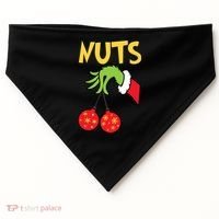 Chest Nuts Matching Chestnuts Funny Christmas Couples Nuts USA-Made Doggie Bandana thumb 0