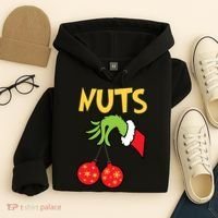 Chest Nuts Matching Chestnuts Funny Christmas Couples Nuts Hoodie thumb 4