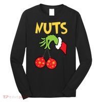 Chest Nuts Matching Chestnuts Funny Christmas Couples Nuts Long Sleeve Shirt thumb 0