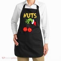 Chest Nuts Matching Chestnuts Funny Christmas Couples Nuts Apron thumb 2