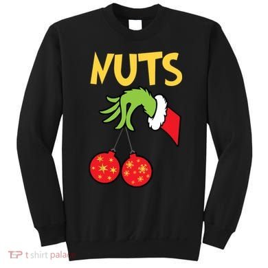 Chest Nuts Matching Chestnuts Funny Christmas Couples Nuts Sweatshirt