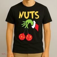 Chest Nuts Matching Chestnuts Funny Christmas Couples Nuts T-Shirt thumb 3