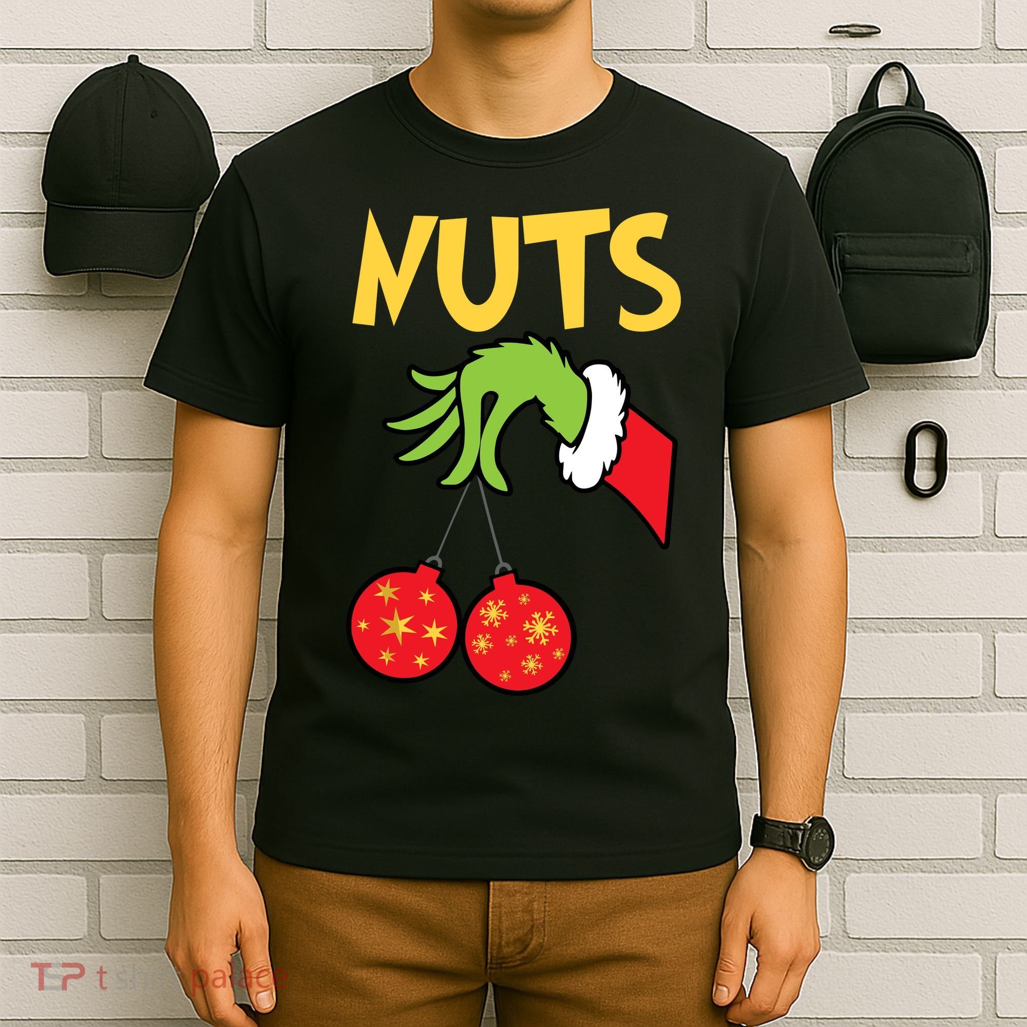 Chest Nuts Matching Chestnuts Funny Christmas Couples Nuts T-Shirt