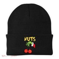 Chest Nuts Matching Chestnuts Funny Christmas Couples Nuts Beanie thumb 0