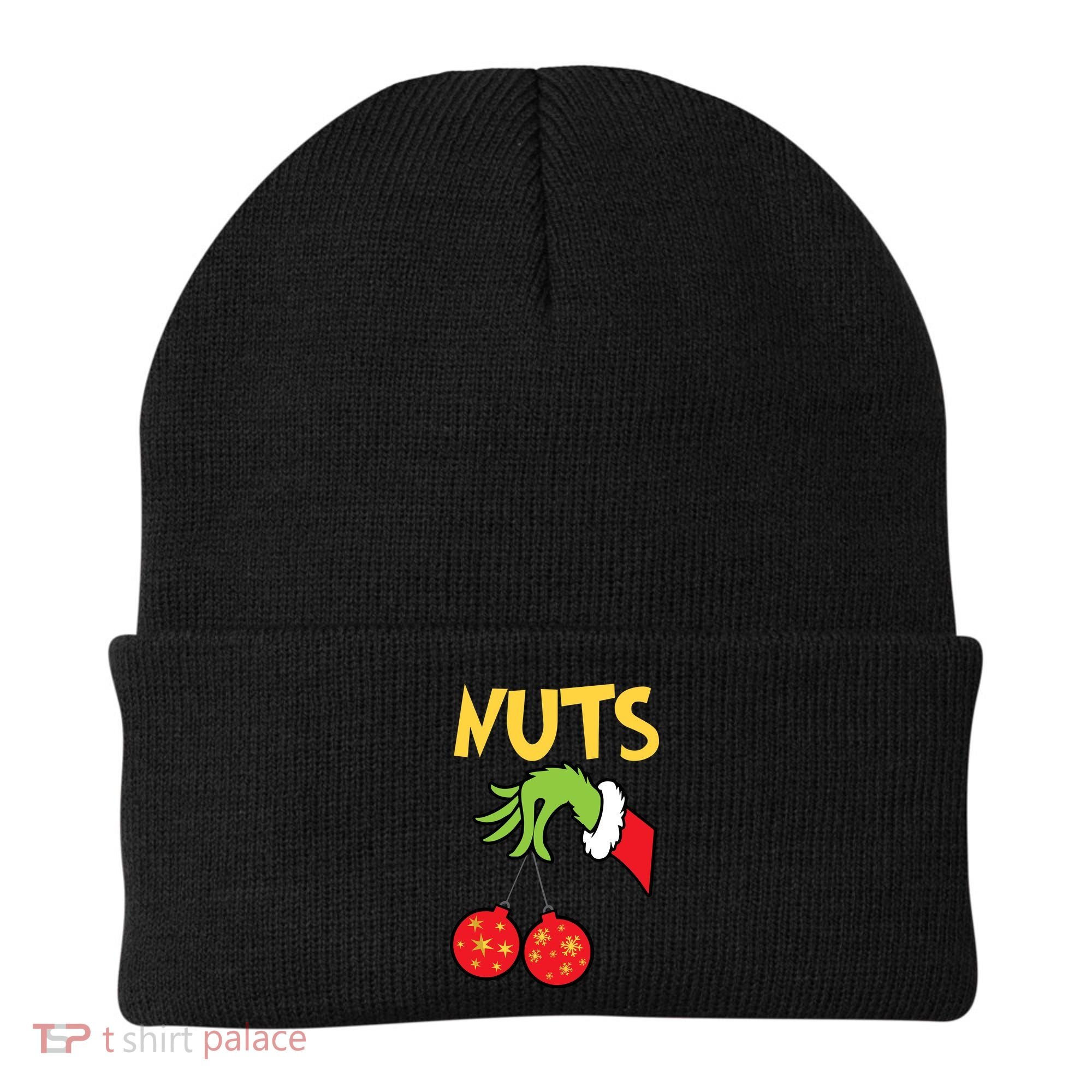 Chest Nuts Matching Chestnuts Funny Christmas Couples Nuts Beanie