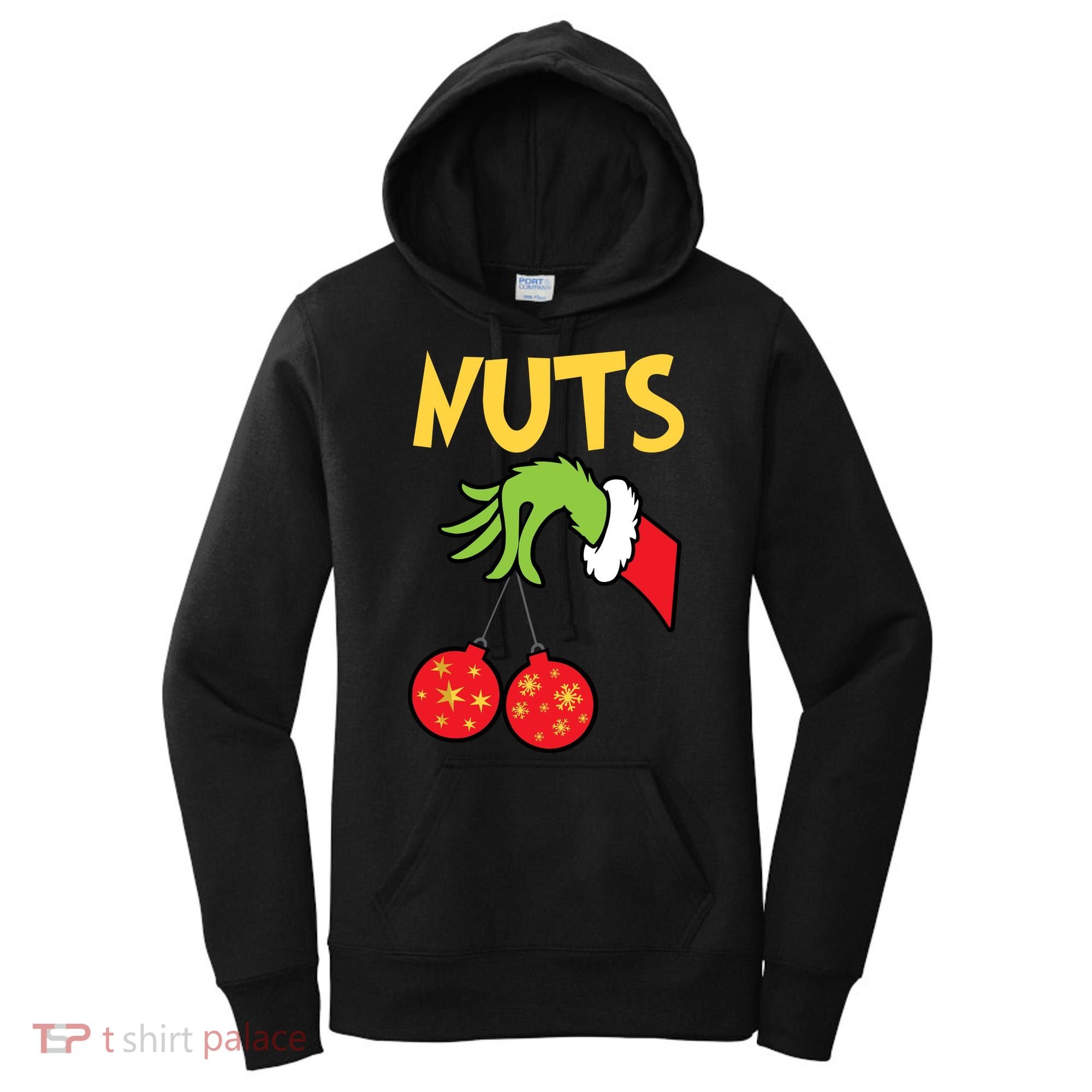 Chest Nuts Matching Chestnuts Funny Christmas Couples Nuts Women's Hoodie