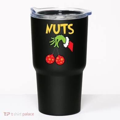Chest Nuts Matching Chestnuts Funny Christmas Couples Nuts Tumbler