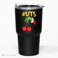 Chest Nuts Matching Chestnuts Funny Christmas Couples Nuts Tumbler thumb 0