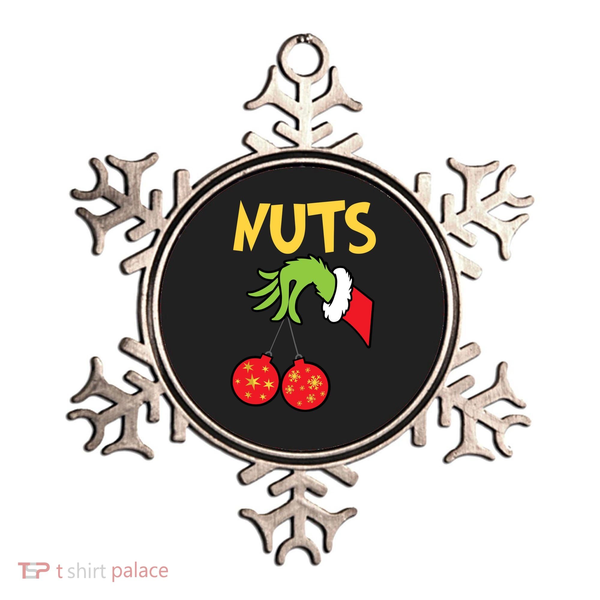 Chest Nuts Matching Chestnuts Funny Christmas Couples Nuts Ornament