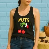 Chest Nuts Matching Chestnuts Funny Christmas Couples Nuts Women's Tank Top thumb 2