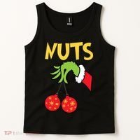 Chest Nuts Matching Chestnuts Funny Christmas Couples Nuts Tank Top thumb 2