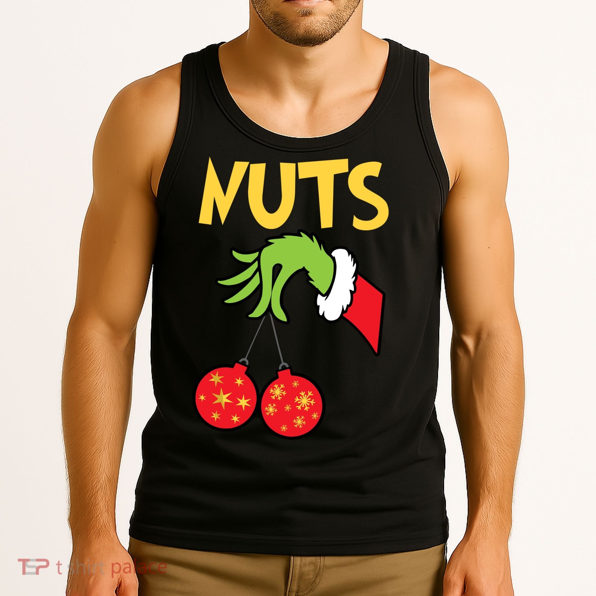 Chest Nuts Matching Chestnuts Funny Christmas Couples Nuts Tank Top