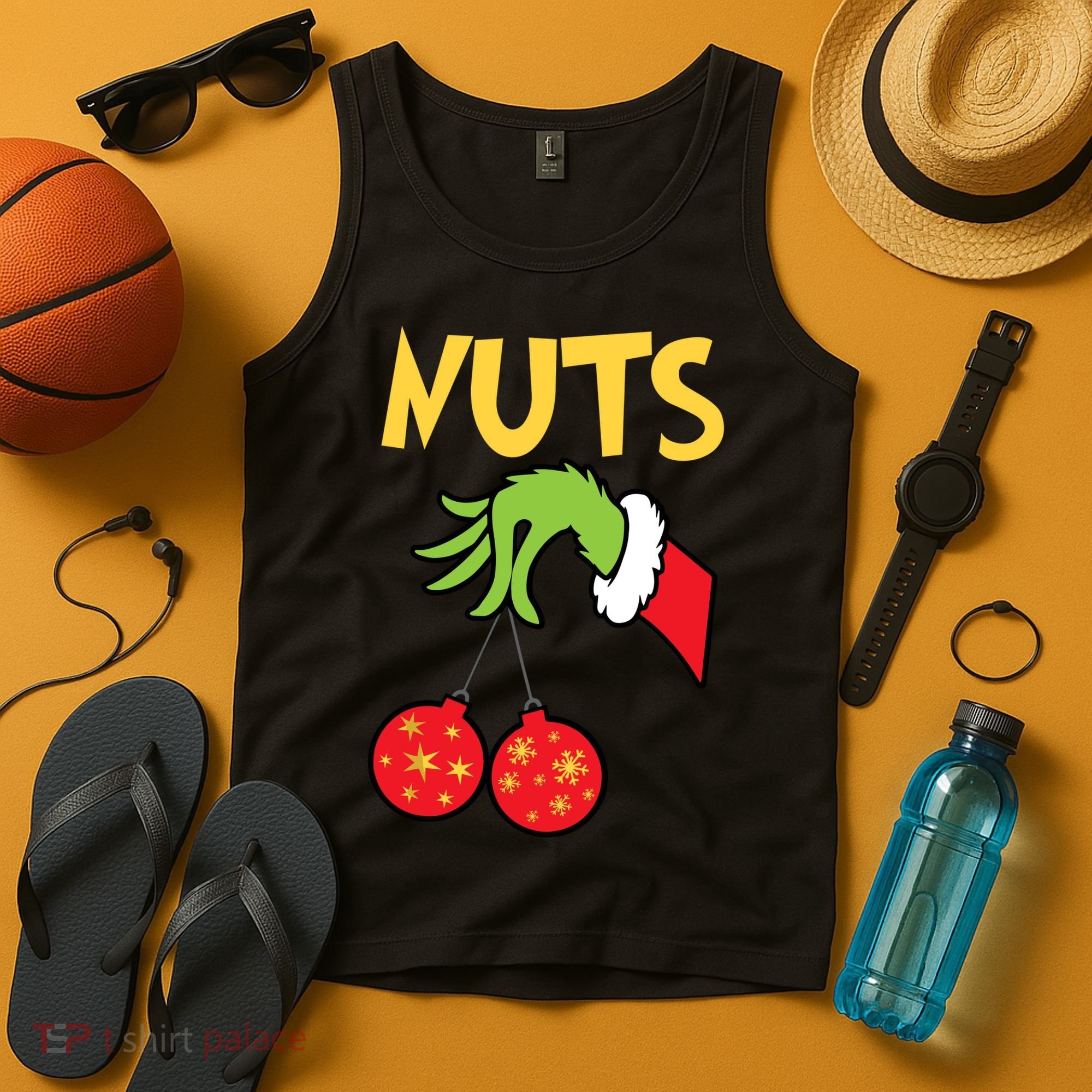Chest Nuts Matching Chestnuts Funny Christmas Couples Nuts Tank Top