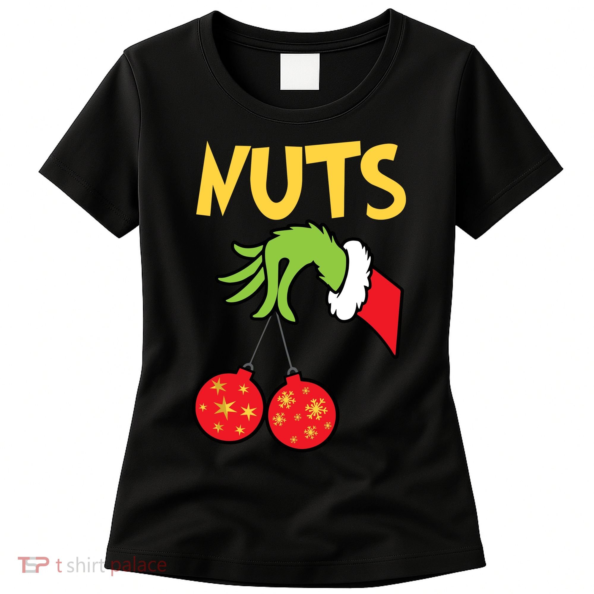 Chest Nuts Matching Chestnuts Funny Christmas Couples Nuts Women's T-Shirt
