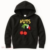 Chest Nuts Matching Chestnuts Funny Christmas Couples Nuts Kids Hoodie thumb 0