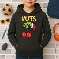 Chest Nuts Matching Chestnuts Funny Christmas Couples Nuts Kids Hoodie thumb 2