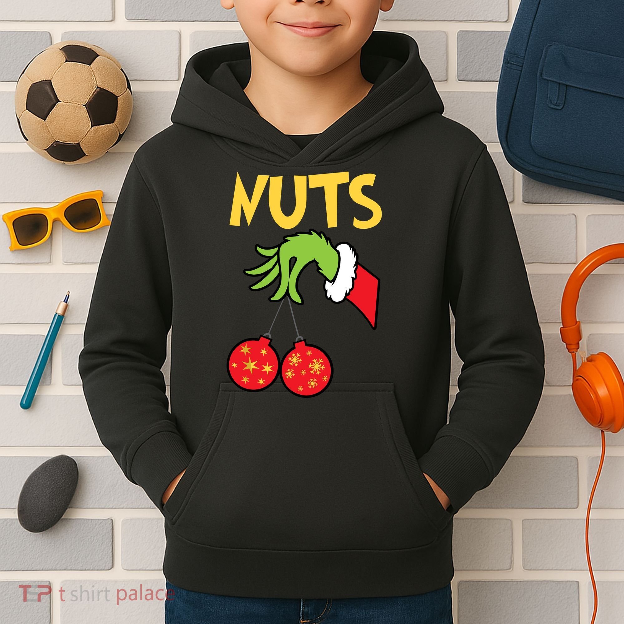 Chest Nuts Matching Chestnuts Funny Christmas Couples Nuts Kids Hoodie