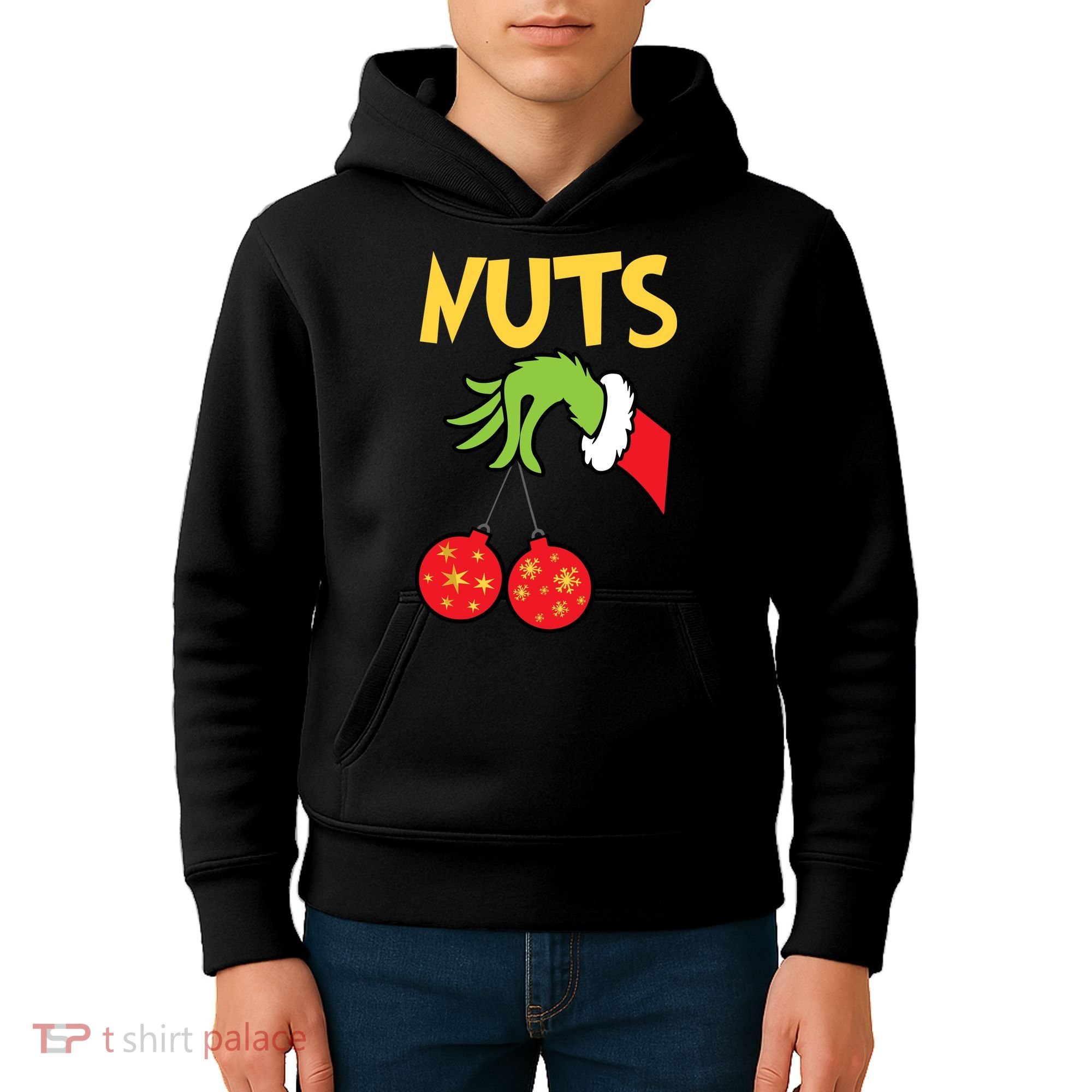 Chest Nuts Matching Chestnuts Funny Christmas Couples Nuts Kids Hoodie