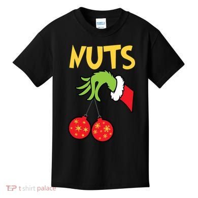 Chest Nuts Matching Chestnuts Funny Christmas Couples Nuts Kids T-Shirt
