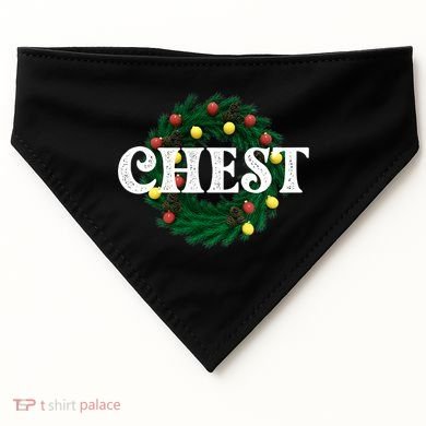 Chest Nuts Matching Chestnuts Christmas Couples Great Gift USA-Made Doggie Bandana