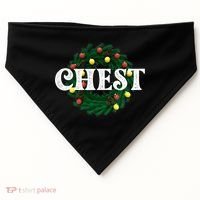Chest Nuts Matching Chestnuts Christmas Couples Great Gift USA-Made Doggie Bandana thumb 0