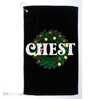 Chest Nuts Matching Chestnuts Christmas Couples Great Gift Golf Towel thumb 0