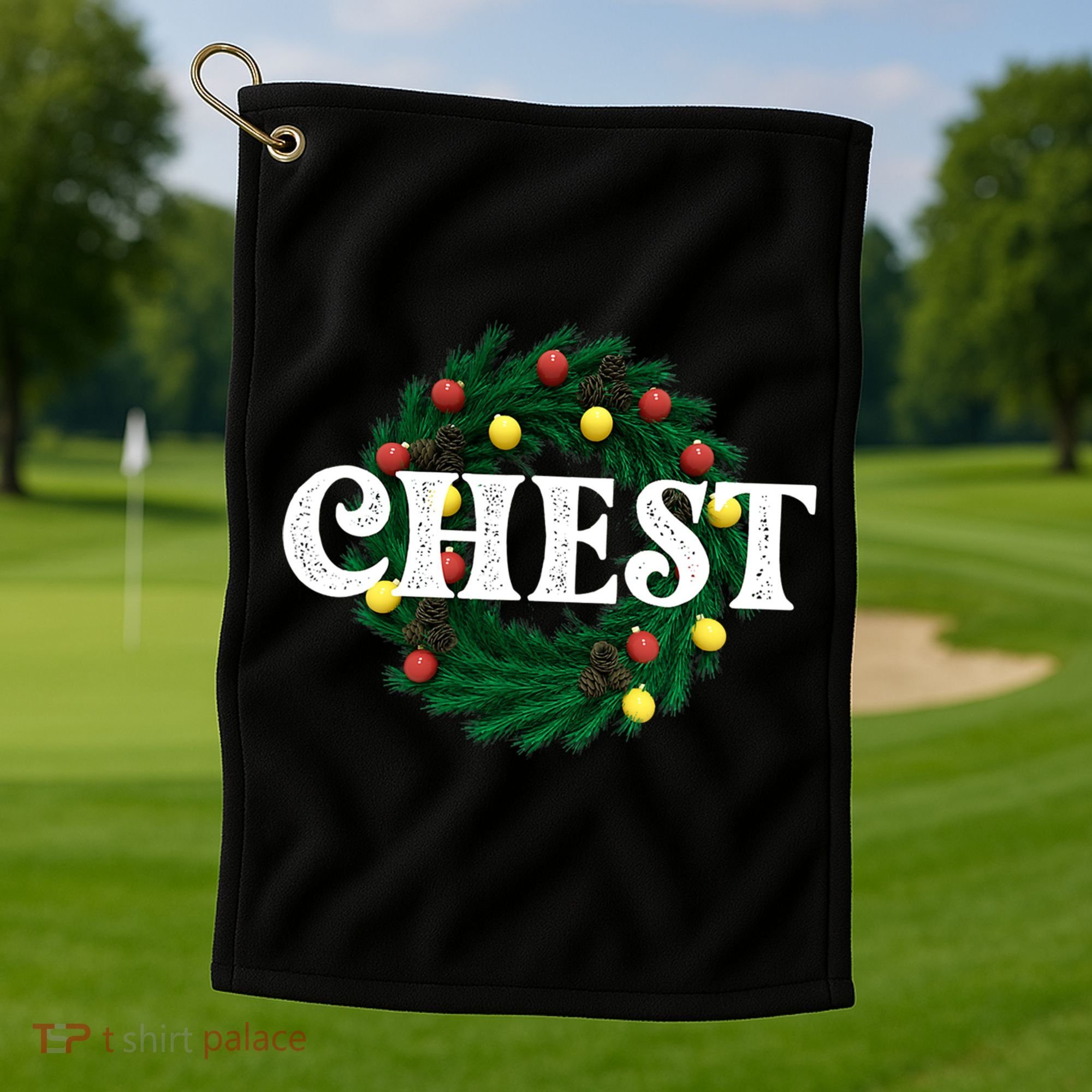 Chest Nuts Matching Chestnuts Christmas Couples Great Gift Golf Towel