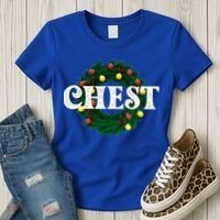 Chest Nuts Matching Chestnuts Christmas Couples Great Gift Women's T-Shirt thumb 3