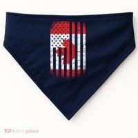 Canada Usa Mashup Maple Leaf Retro Flag USA-Made Doggie Bandana thumb 0