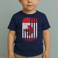 Canada Usa Mashup Maple Leaf Retro Flag Toddler T-Shirt thumb 2