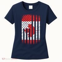 Canada Usa Mashup Maple Leaf Retro Flag Women's T-Shirt thumb 0