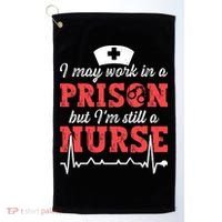 Correctional Nurse Nursing Correction Officer Golf Towel thumb 0